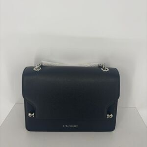 Strathberry Black Leather Shoulder Bag